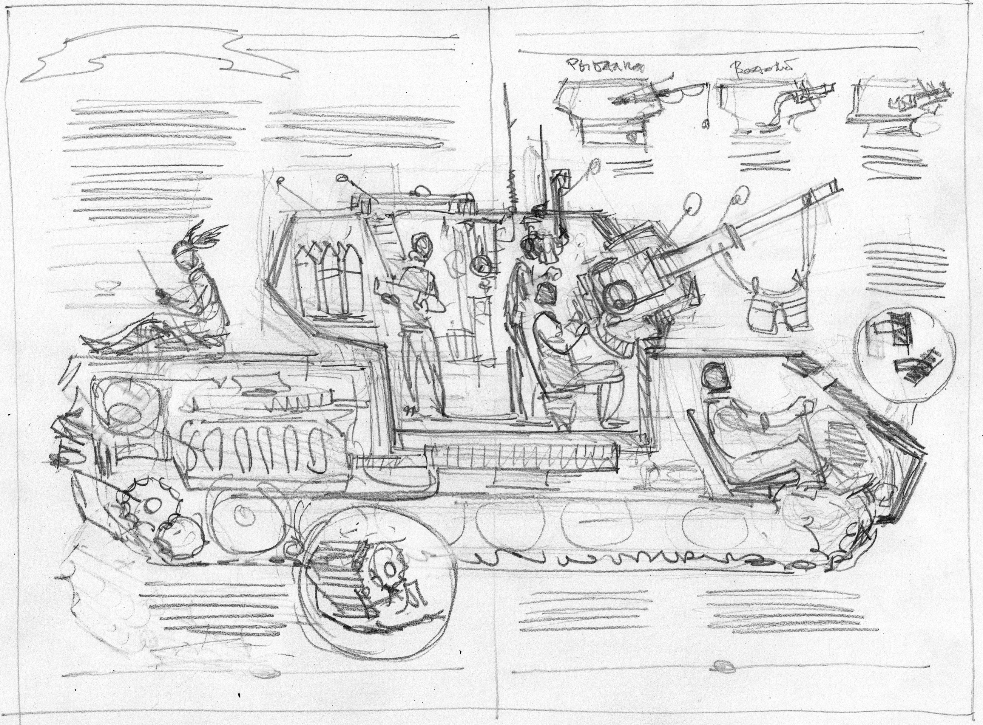 Illustration concept sketch